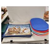 Tray Lot Of (40+) Assorted Placemats