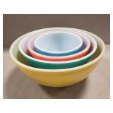 Vintage Pyrex Four Bowl Nesting Set
