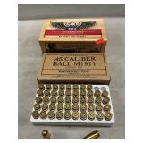 (50) Rounds Of Winchester .45 Ball M1911 Ammo In