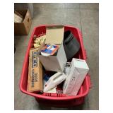 Storage Tote With Steamer, Electric Knife, Iced