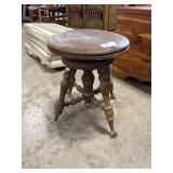 Claw Footed Piano Stool