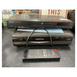 Panasonic VCR With Remote, Toshiba DVD Player
