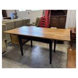 Table w/Rustic Butcher Block Top