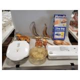 Box Lot Of Assorted Items Including FoodSaver Vac