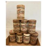 (8) Edison Wax Cylinder Records