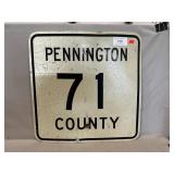 Pennington County 71 Road Sign