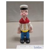 (1) Cast Iron "Popeye" Bank (8.5" Tall)