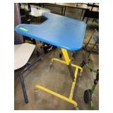 Adjustable Blue/Yellow Tray/Desk