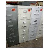 lot of 3 metal filinf cabinets