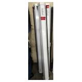 3 roll up wall projector screens