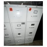 2 allsteel metal filing cabinets