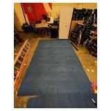 large blue classroom rug 12x8