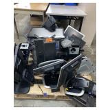 pallet of monitors