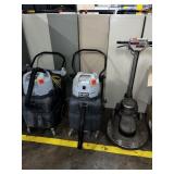 lot of 3 machines, buffer/vacs