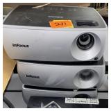3 infocus projectors