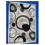 Abstract/circles classroom rug 7x5