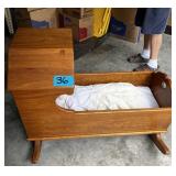 hand made baby cradle