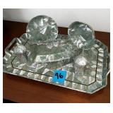 Pressed handmade serving tray & accessories