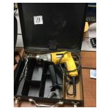 Corded DeWalt drill with extras
