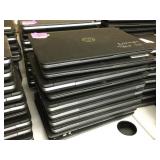 Stack of 10 HP laptops