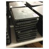 Stack of 10 HP laptops