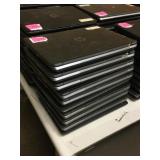 Stack of 10 HP laptops