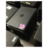 Stack of 10 HP laptops