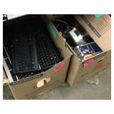Box of Keyboards, Assorted Items