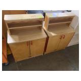 (2) Students Cabinet and bookcase
