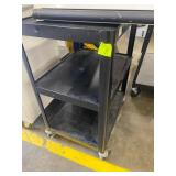 (2) Black Rolling Carts