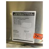 36 inch x 38inch Stainless steel hood range