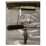 2 pocket knives 6 inches