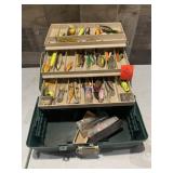 tackle box with msc fishing lures