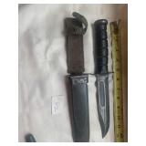 KA-Bar 12 inch with case USNMK2 knife