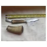 8 inch marble  wood handle knife