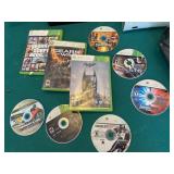 Xbox 360 Bundle w games, cords, controllers