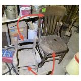 Two wooden chairs