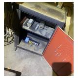 Cabinet with contents