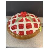 Pie Plate with Cherrie on top