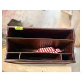 wood box letterwith wicker sides