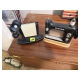 2 Picture Frames sewing machine /phone