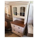 tall Cabinet with glass open top wood