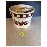 galss bowl with cherries