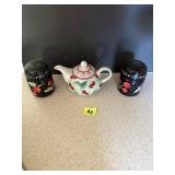 teapot and  salt and pepper shake