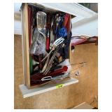 drwer with utensils and msc lot