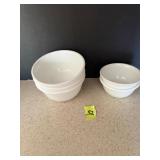5 glass bowls