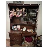 Bookshelf, desk and chair