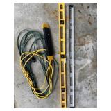 Two levels, drop cord and power strip