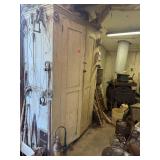 white Cabinet with contents
