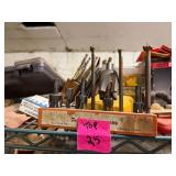 top shelf with msc tools and items